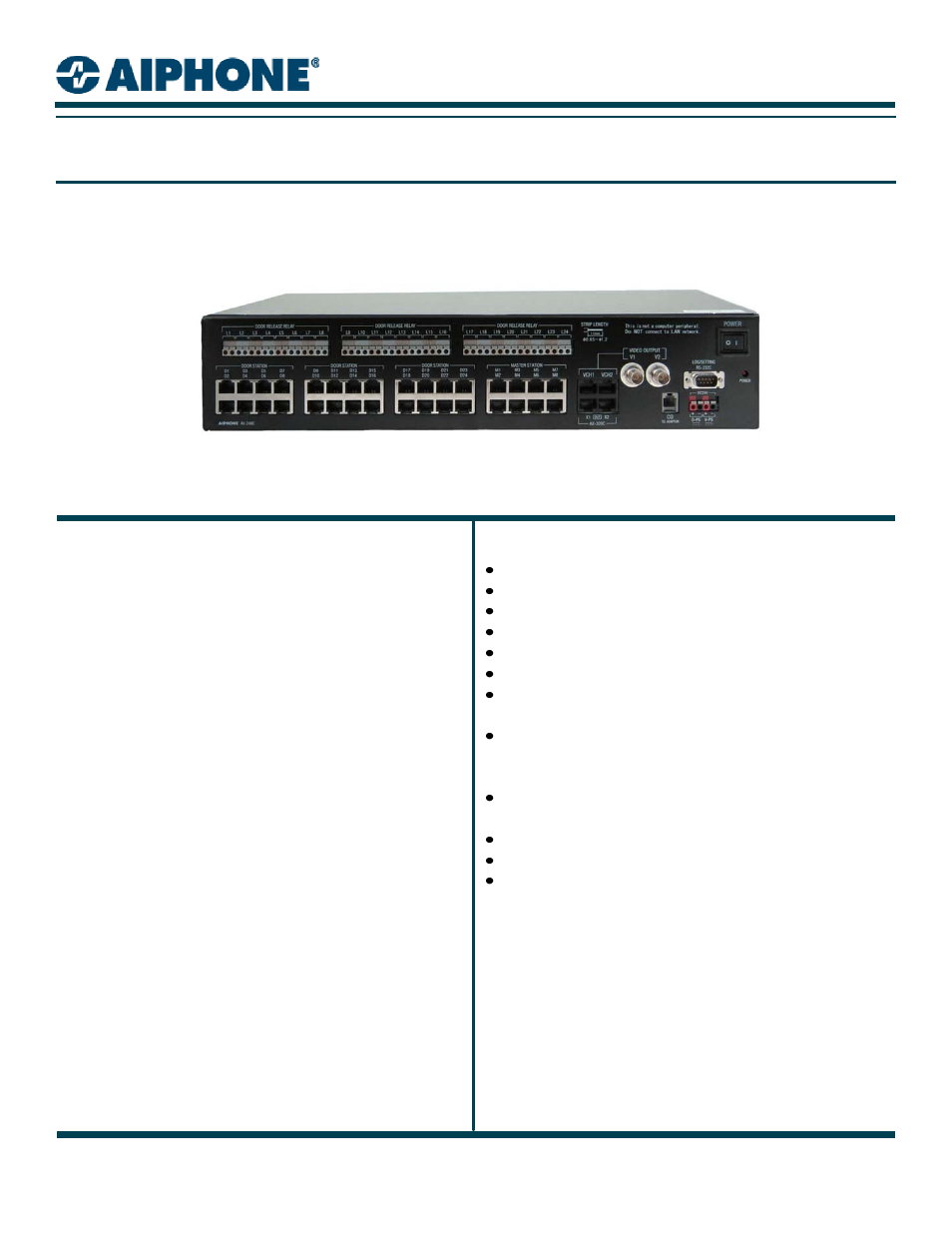 Aiphone AX-248C User Manual | 2 pages