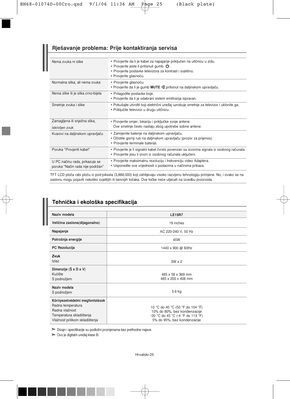 Samsung LE19R71W User Manual | Page 177 / 203