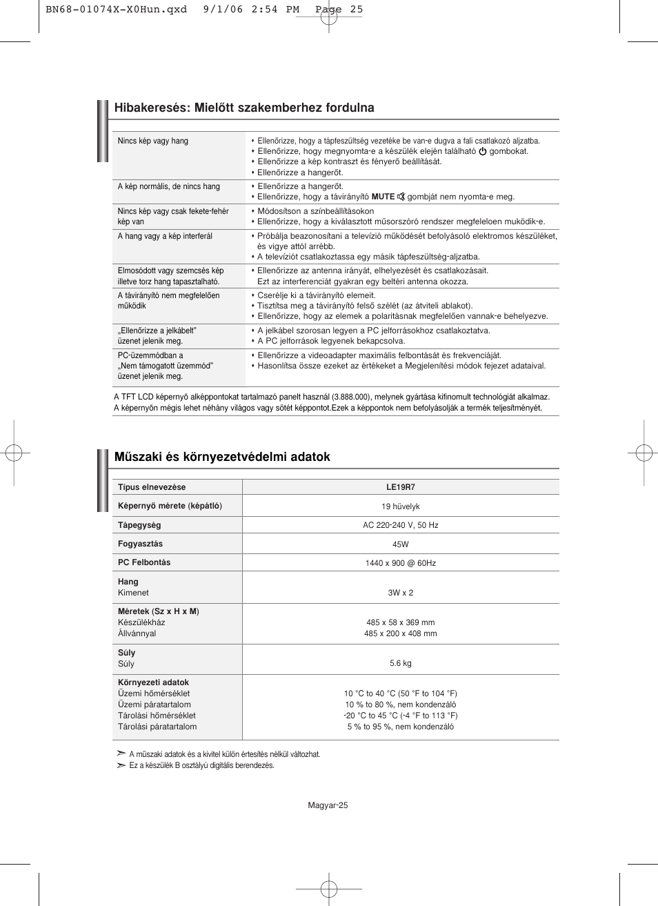 Samsung LE19R71W User Manual | Page 52 / 203