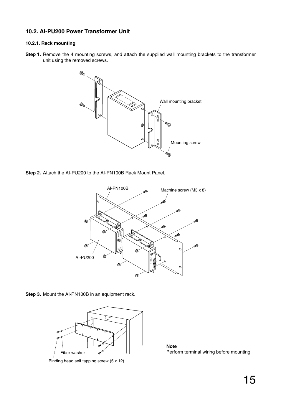 Aiphone AI-900 User Manual | Page 15 / 48