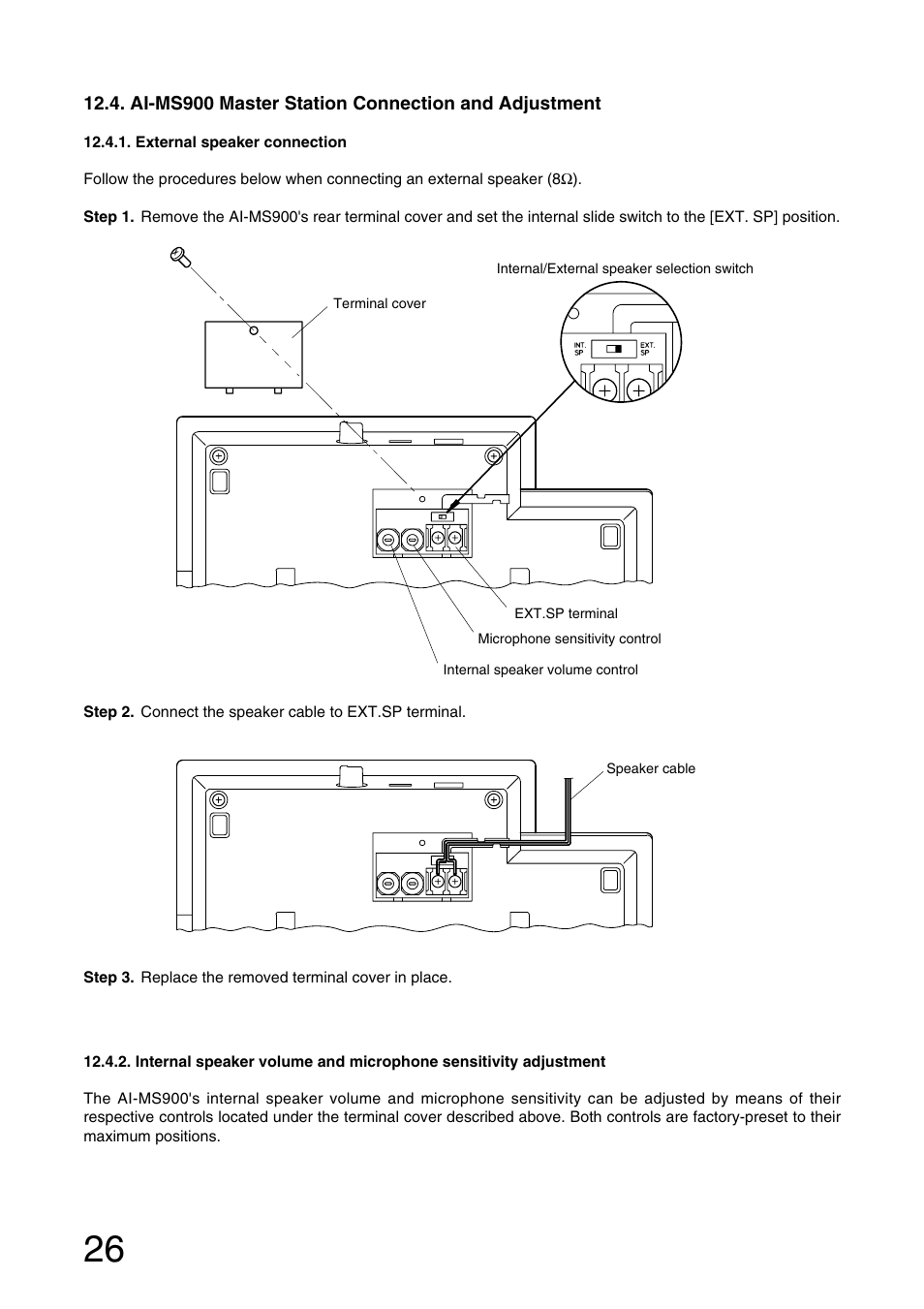 Aiphone AI-900 User Manual | Page 26 / 48