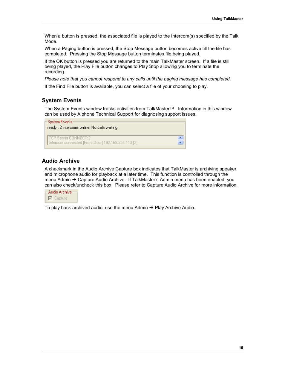 Aiphone TALKMASTER IP EWST-POE User Manual | Page 19 / 60