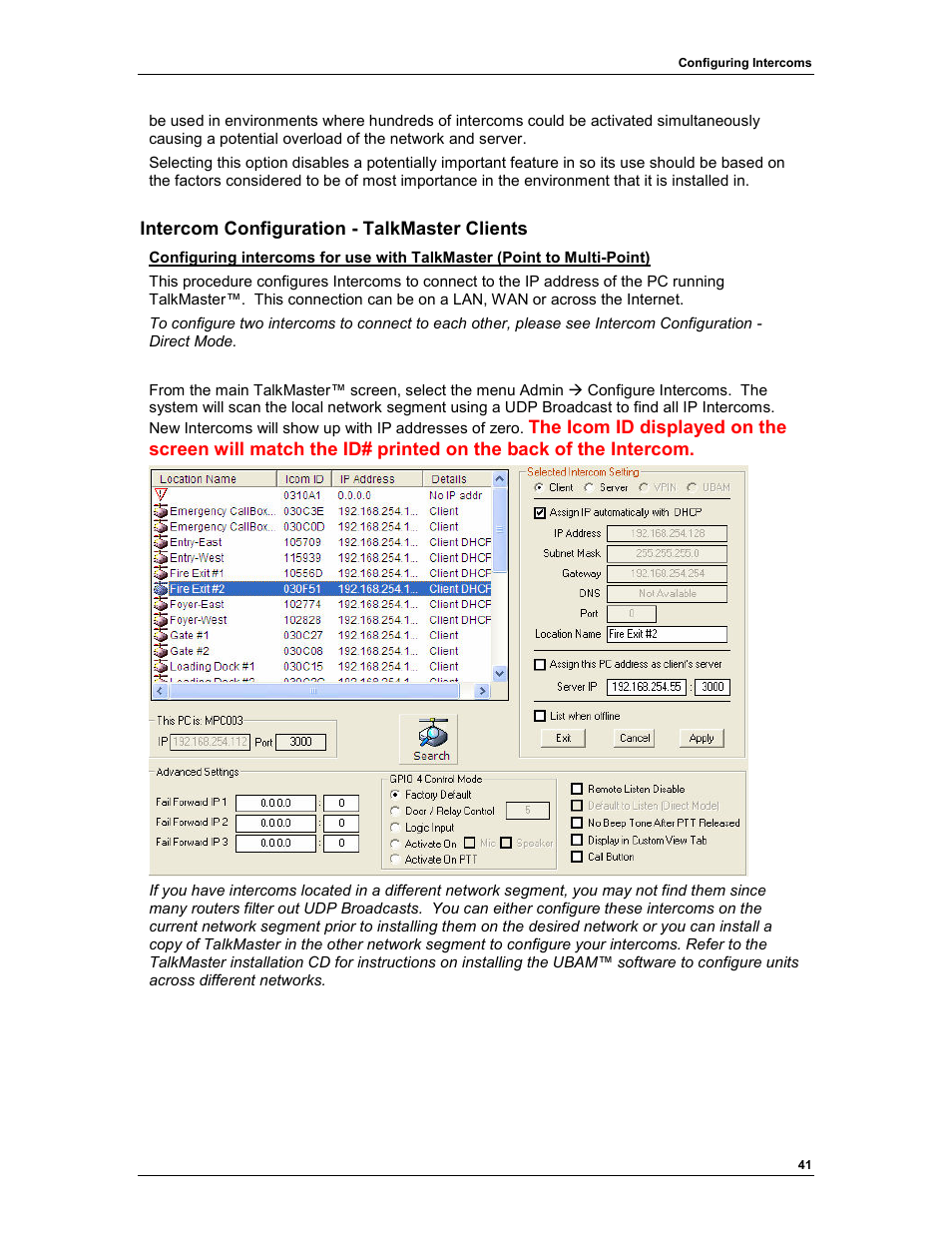 Aiphone TALKMASTER IP EWST-POE User Manual | Page 45 / 60