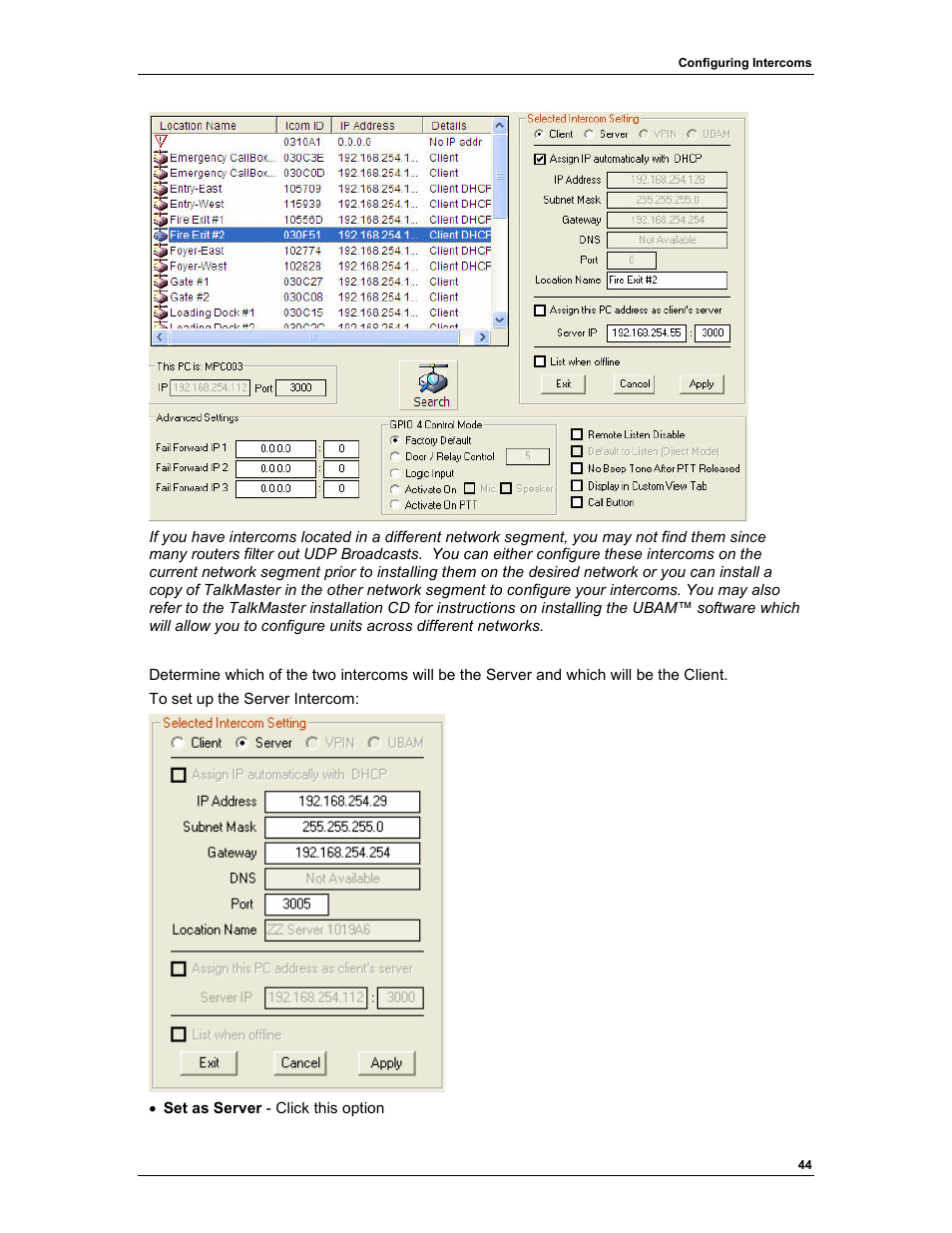 Aiphone TALKMASTER IP EWST-POE User Manual | Page 48 / 60