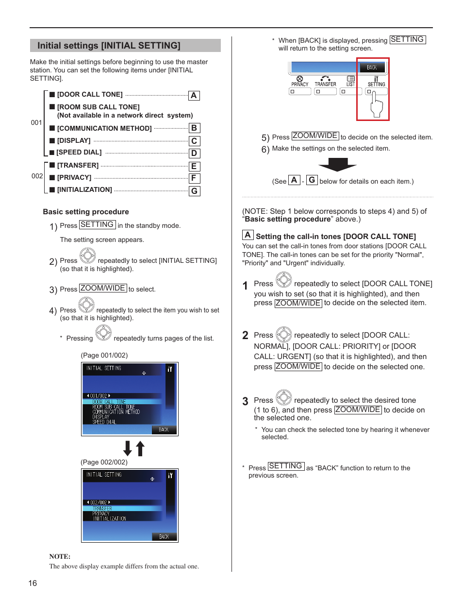Aiphone FK1629 User Manual | Page 16 / 40
