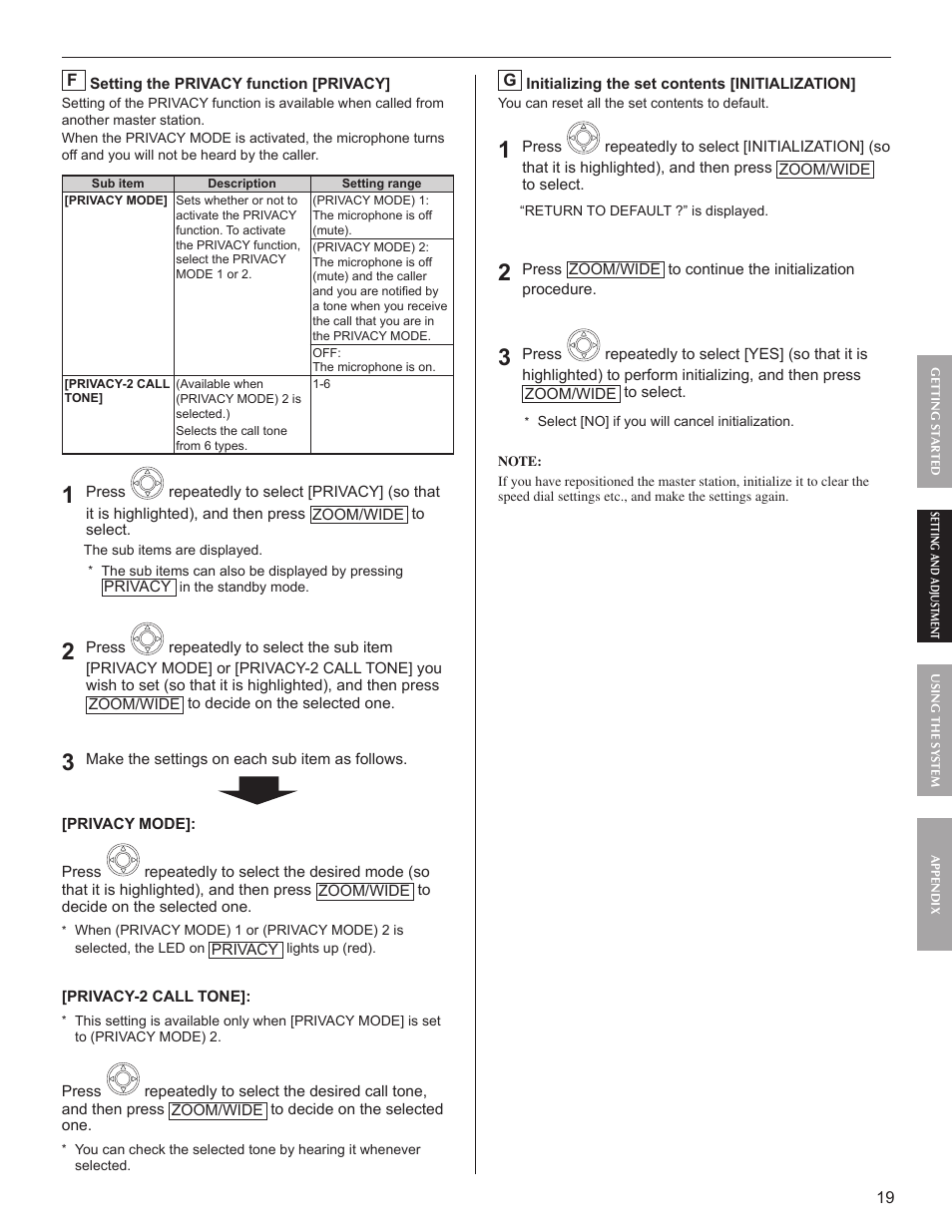 Aiphone FK1629 User Manual | Page 19 / 40