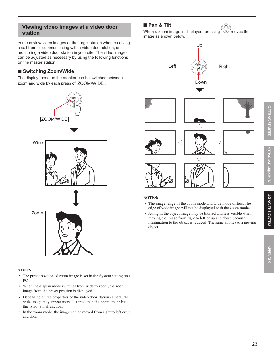 Viewing video images at a video door station | Aiphone FK1629 User Manual | Page 23 / 40
