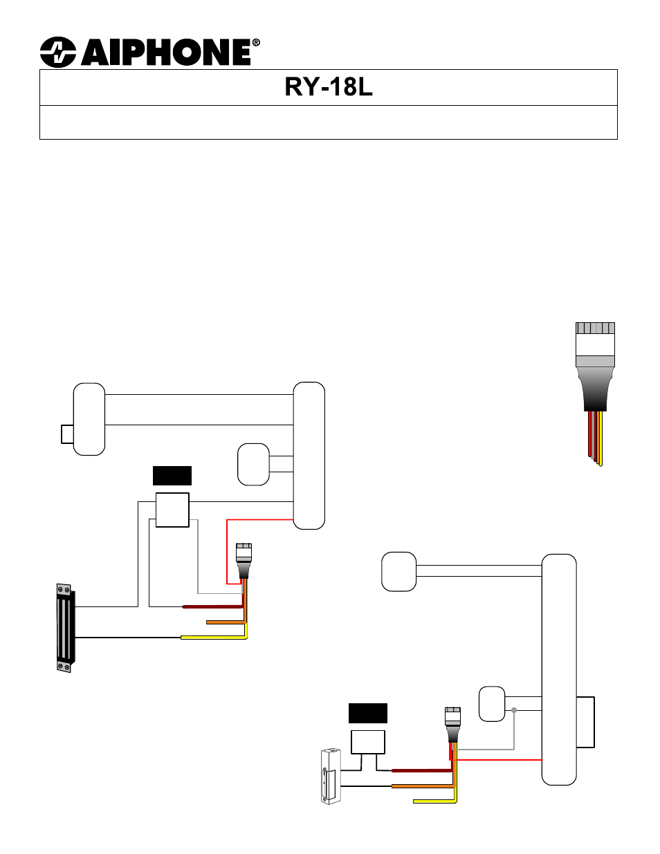 Aiphone RELAY RY-18L User Manual | 2 pages