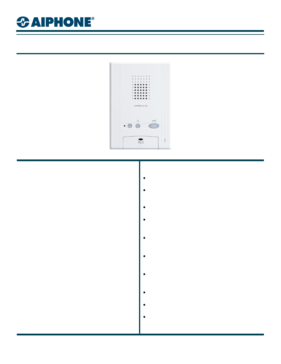 Aiphone GH-1AD User Manual | 2 pages