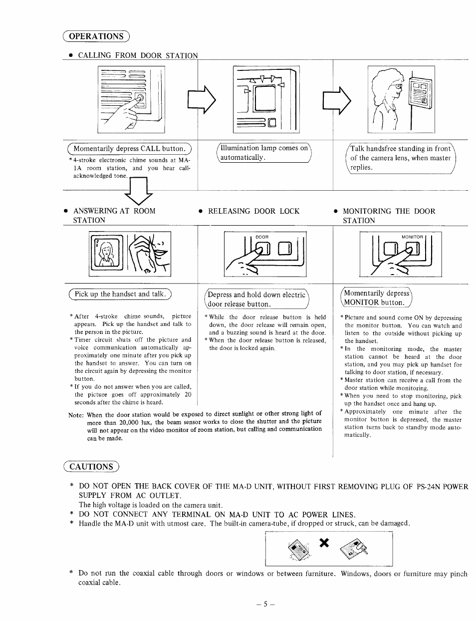 Aiphone MA-D User Manual | Page 5 / 6