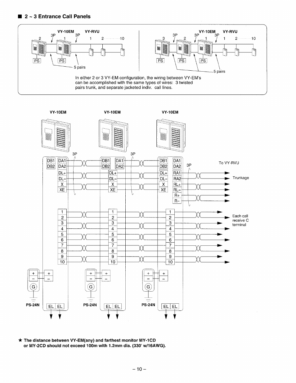 Aiphone VY-5EM User Manual | Page 10 / 16