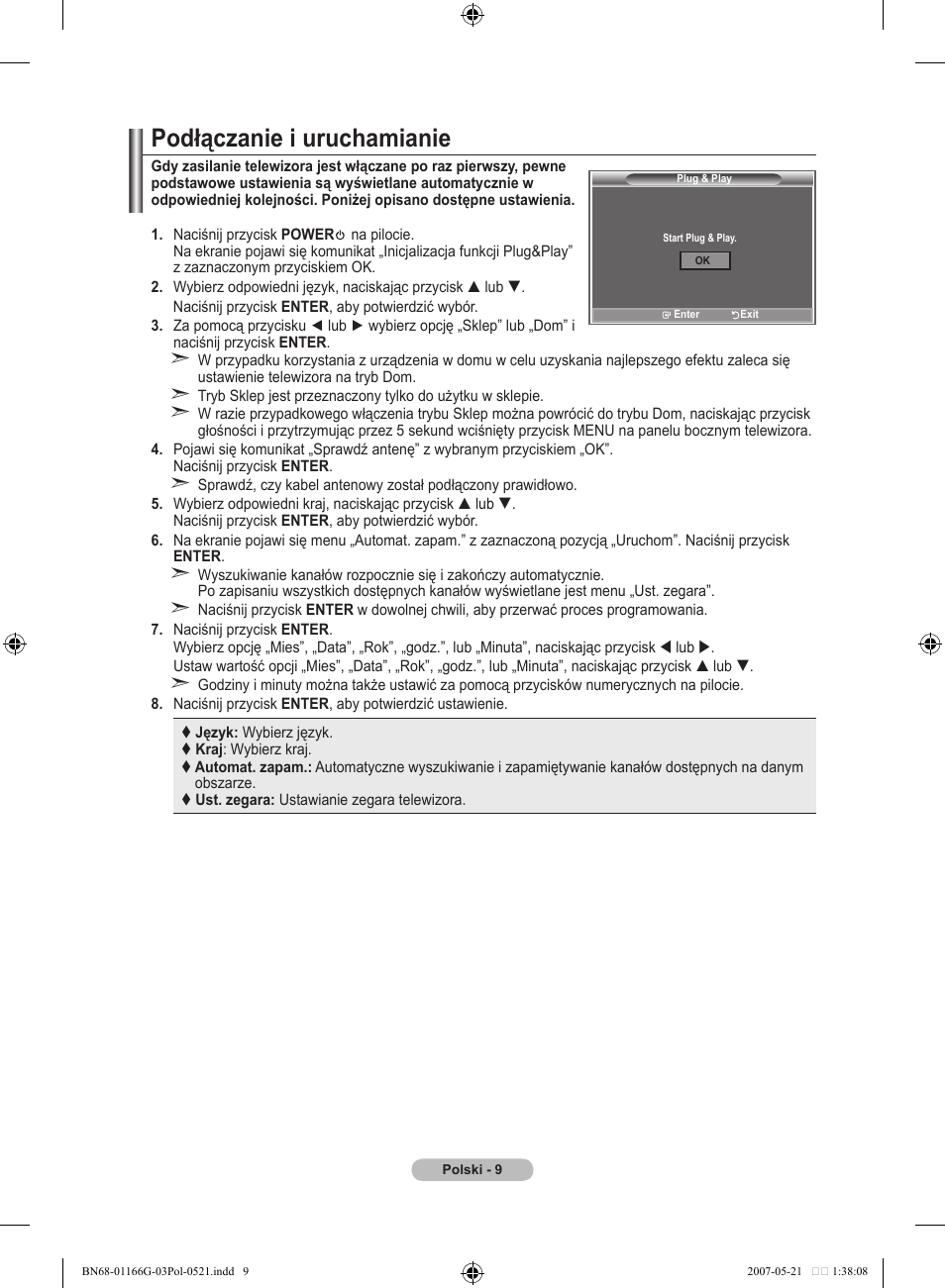 Podłączanie i uruchamianie | Samsung LE23R81B User Manual | Page 317 / 463