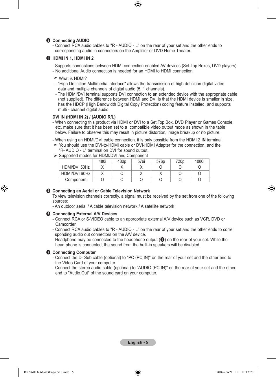 Samsung LE23R81B User Manual | Page 7 / 463