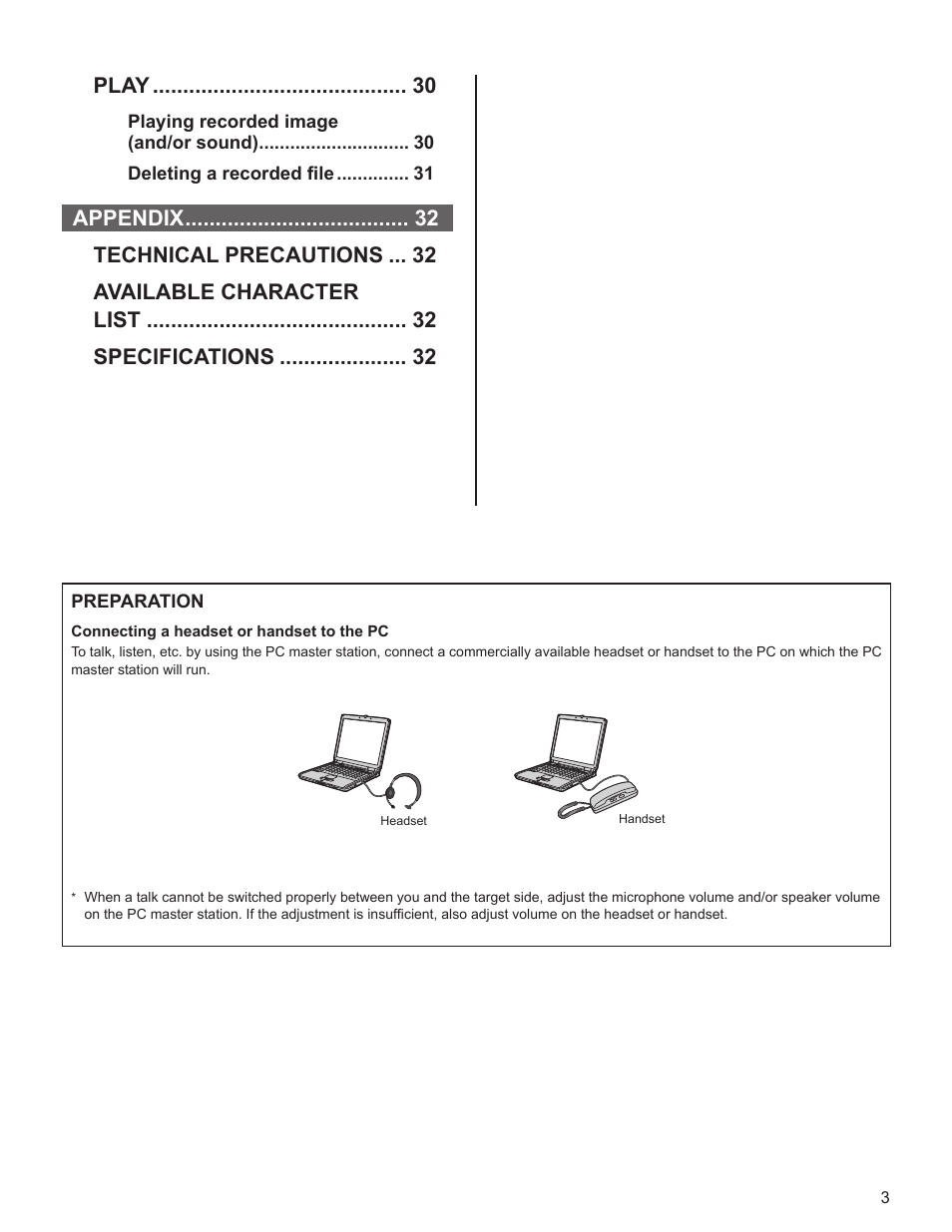 Play | Aiphone IS-SOFT User Manual | Page 3 / 33