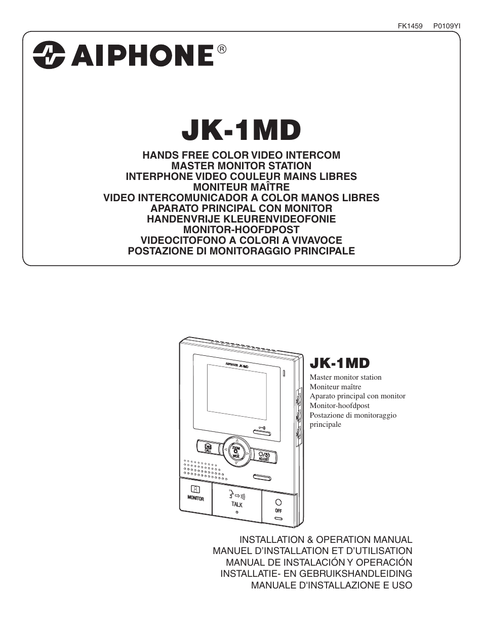Aiphone JK-1MD User Manual | 12 pages