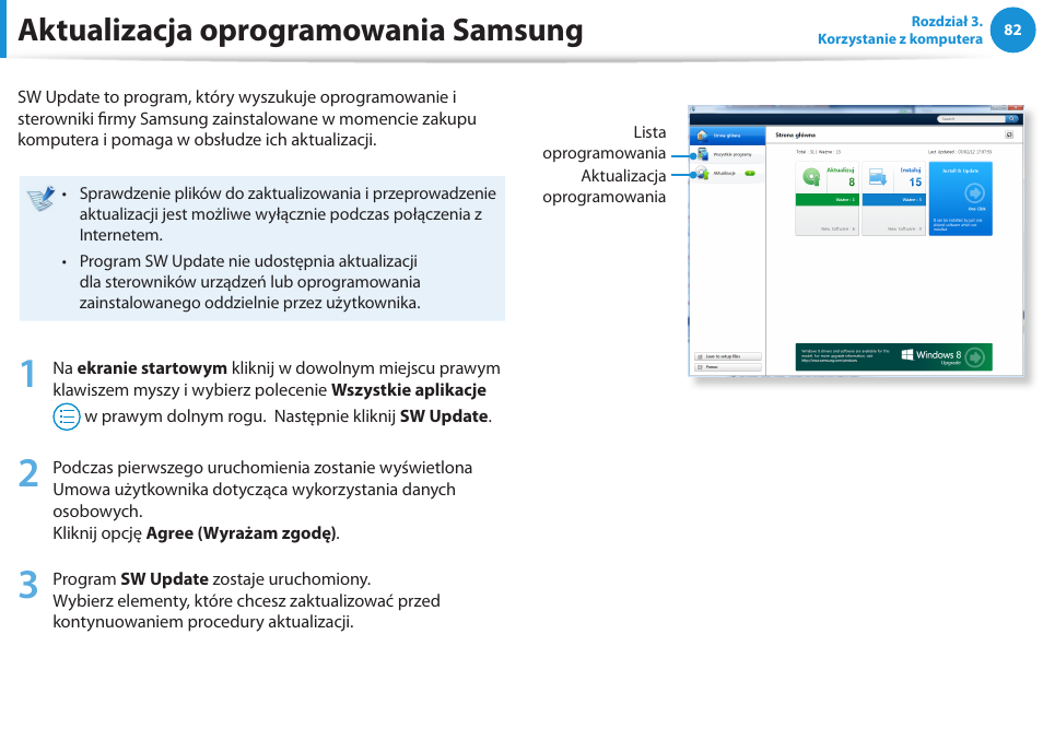Aktualizacja oprogramowania samsung | Samsung NP300E5E User Manual | Page 83 / 146