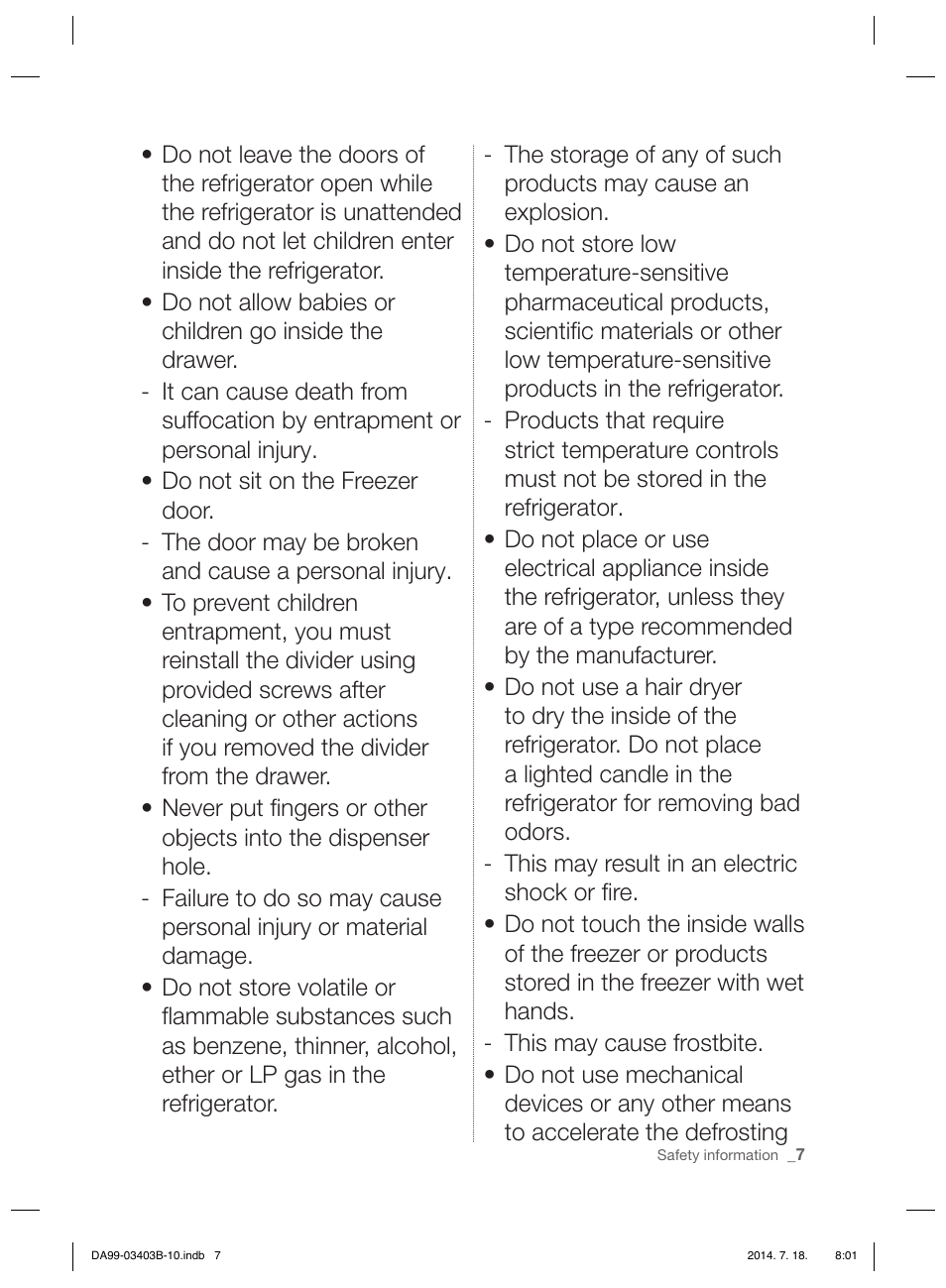 Samsung RFG23DERS User Manual | Page 7 / 252