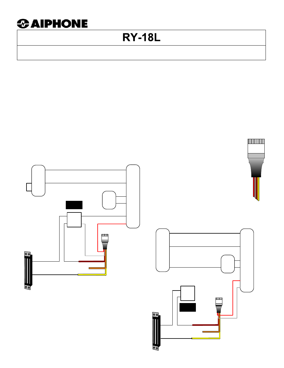 Aiphone RY-18L User Manual | 2 pages
