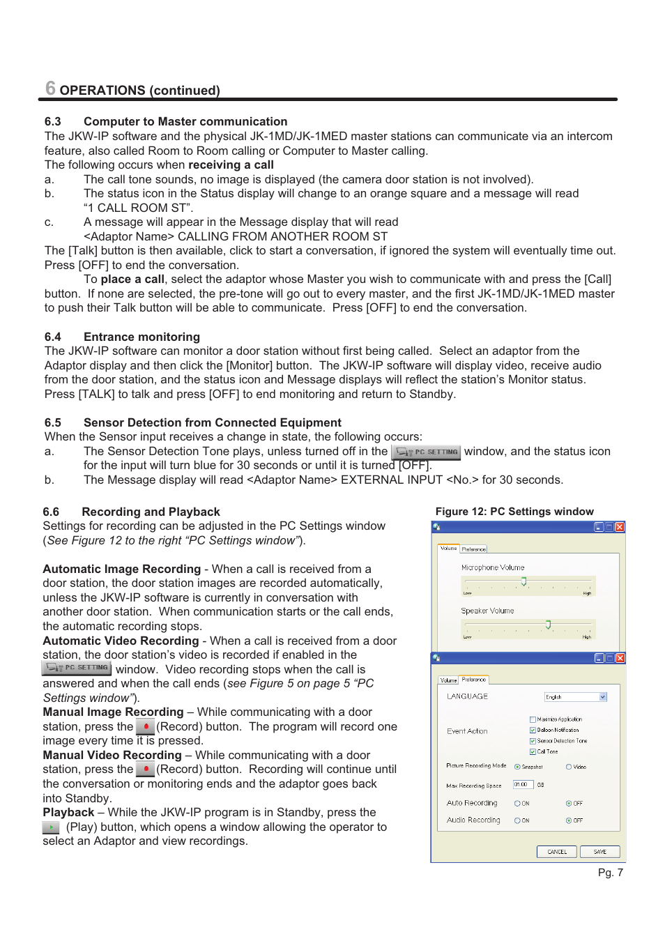 Aiphone JKW-IP User Manual | Page 7 / 8