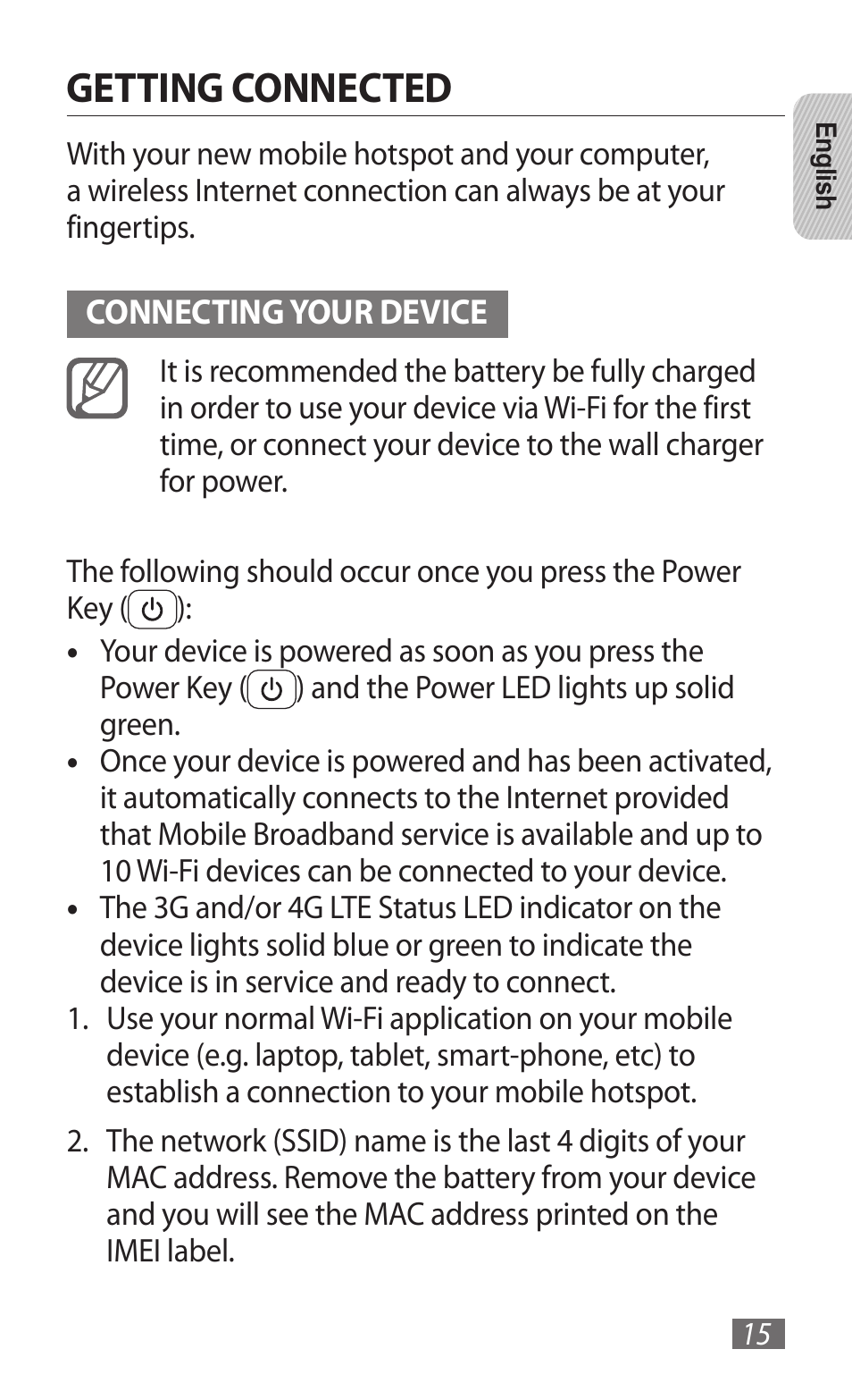 Getting connected | Samsung GT-B3800 User Manual | Page 17 / 140