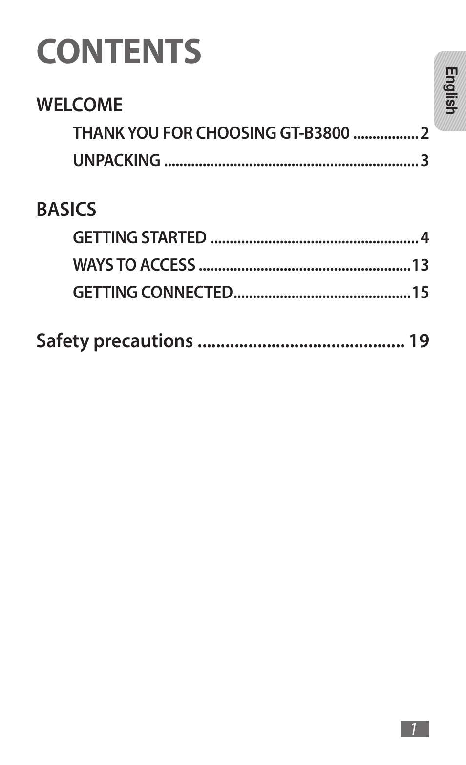 Samsung GT-B3800 User Manual | Page 3 / 140