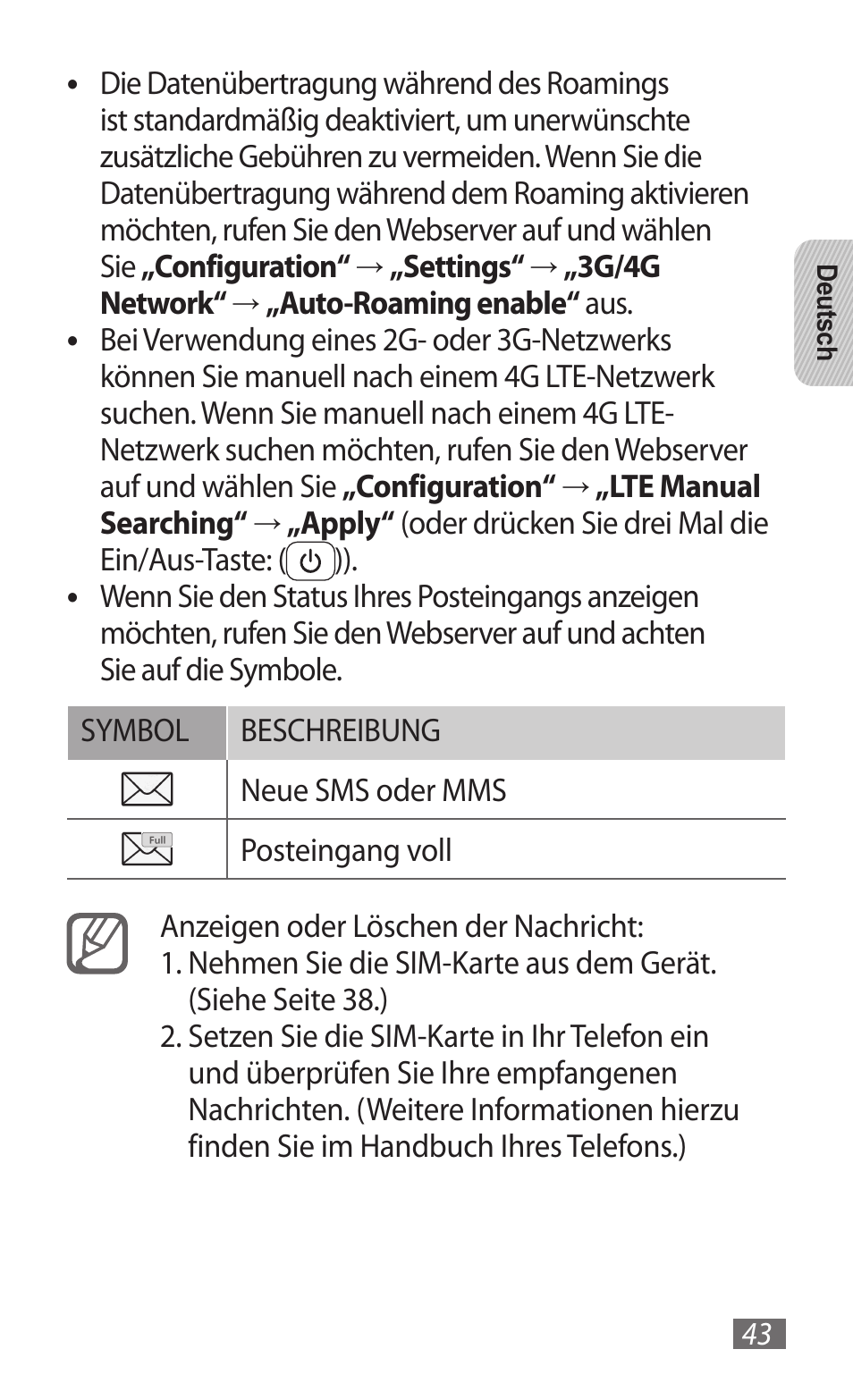 Samsung GT-B3800 User Manual | Page 45 / 140