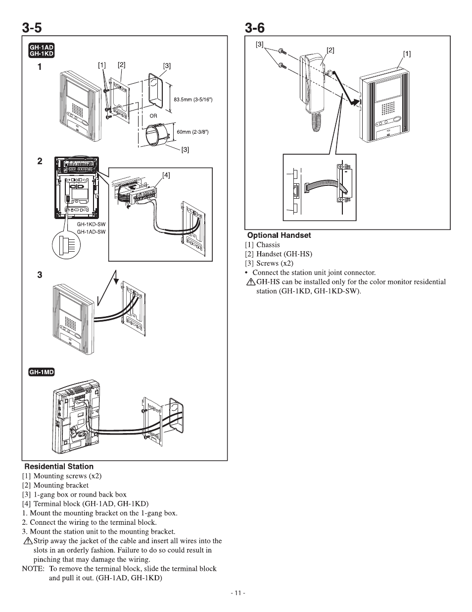 Aiphone GH SERIES 410 User Manual | Page 11 / 24