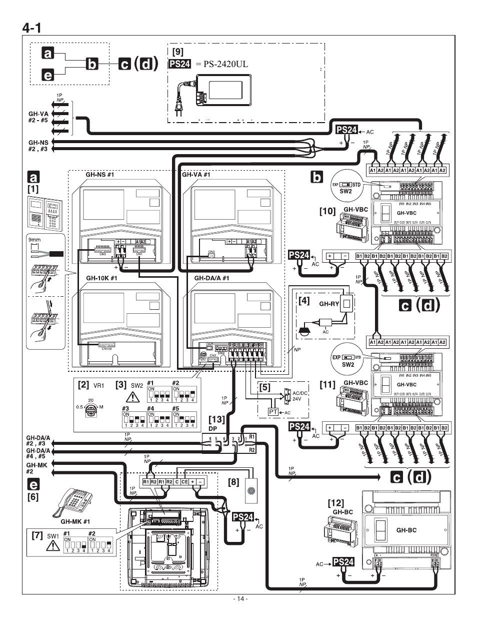 Aiphone GH SERIES 410 User Manual | Page 14 / 24
