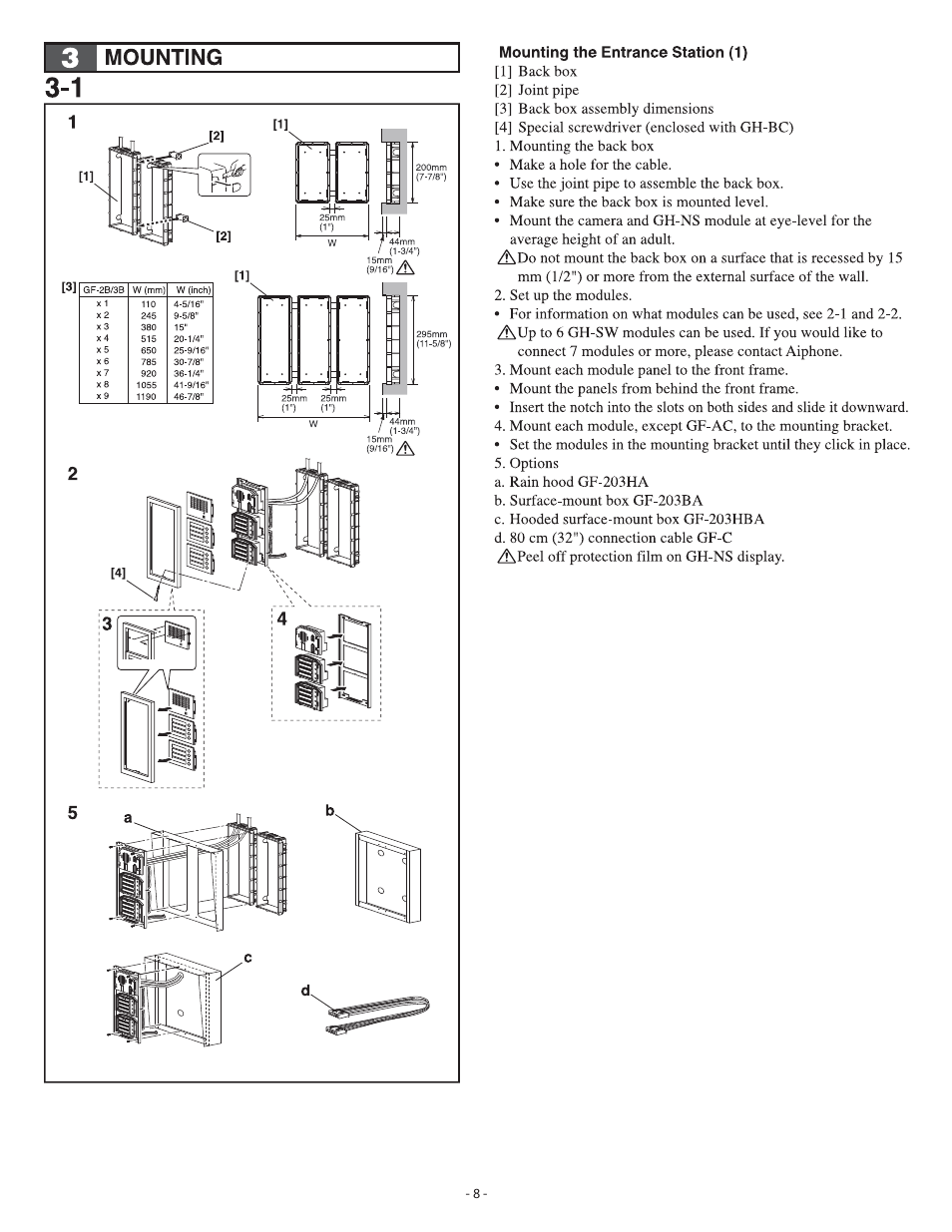 Aiphone GH SERIES 410 User Manual | Page 8 / 24