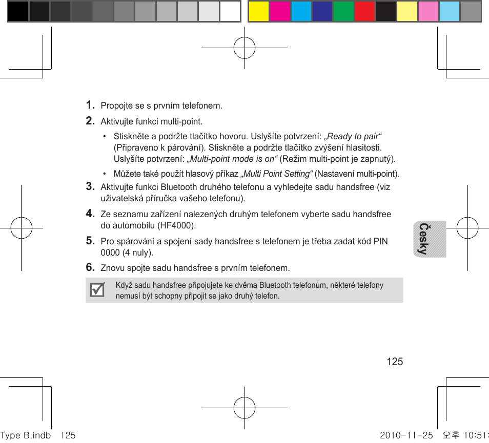Česky | Samsung BHF4000 User Manual | Page 128 / 179