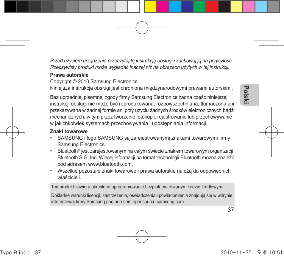 Polski | Samsung BHF4000 User Manual | Page 40 / 179