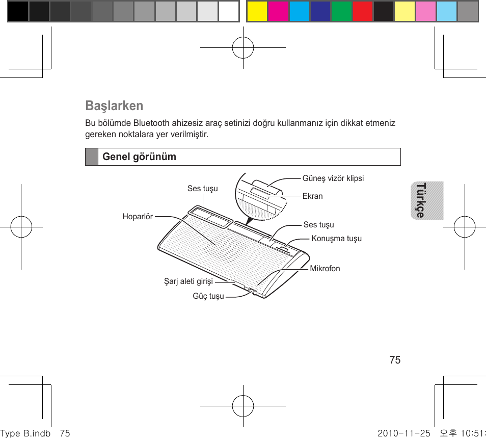 Başlarken, Türkçe | Samsung BHF4000 User Manual | Page 78 / 179