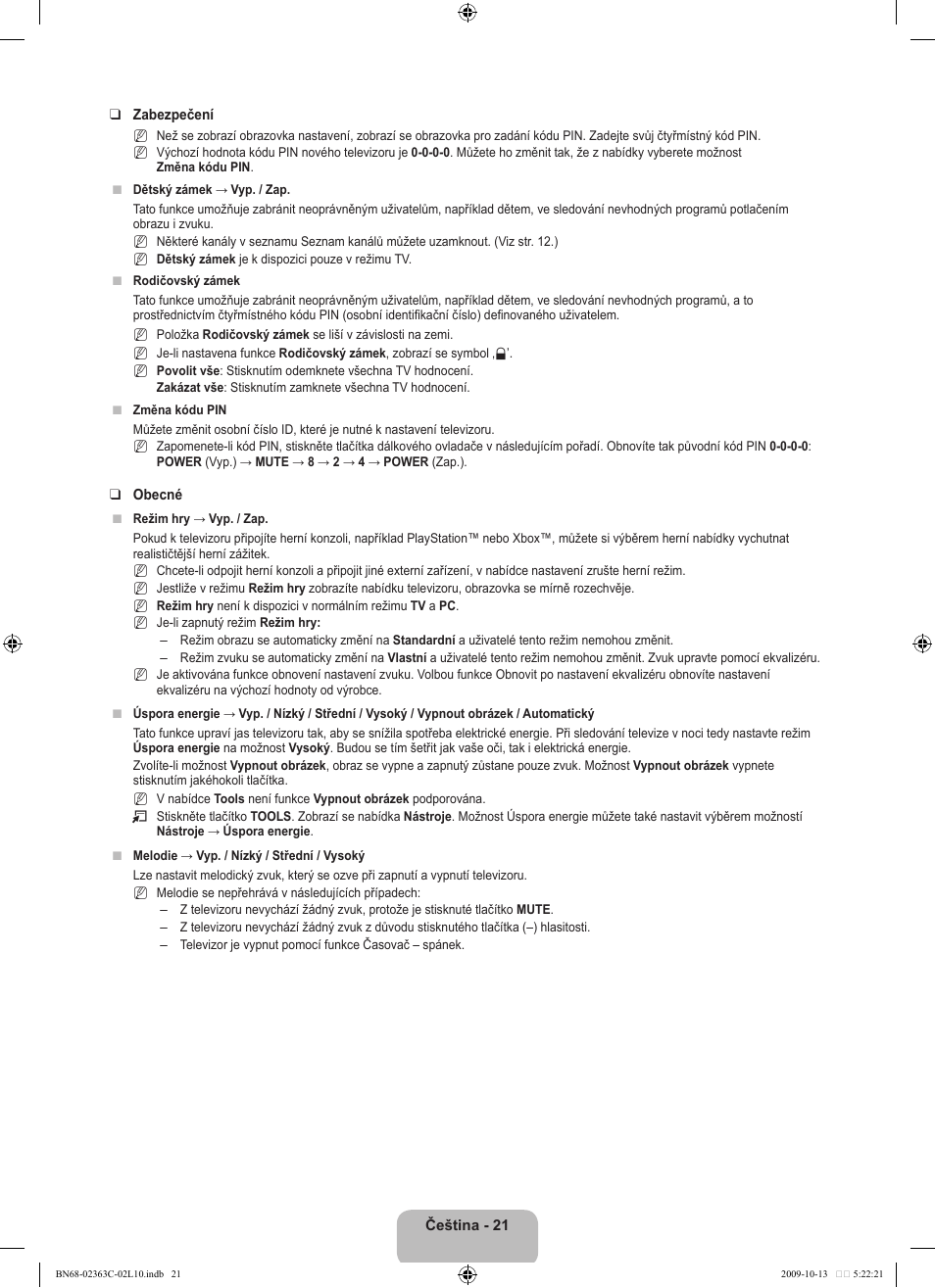 Samsung LE32B530P7N User Manual | Page 239 / 368