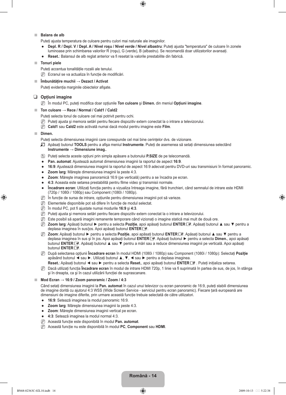 Samsung LE32B530P7N User Manual | Page 304 / 368