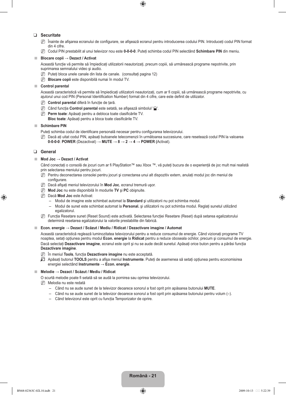 Samsung LE32B530P7N User Manual | Page 311 / 368