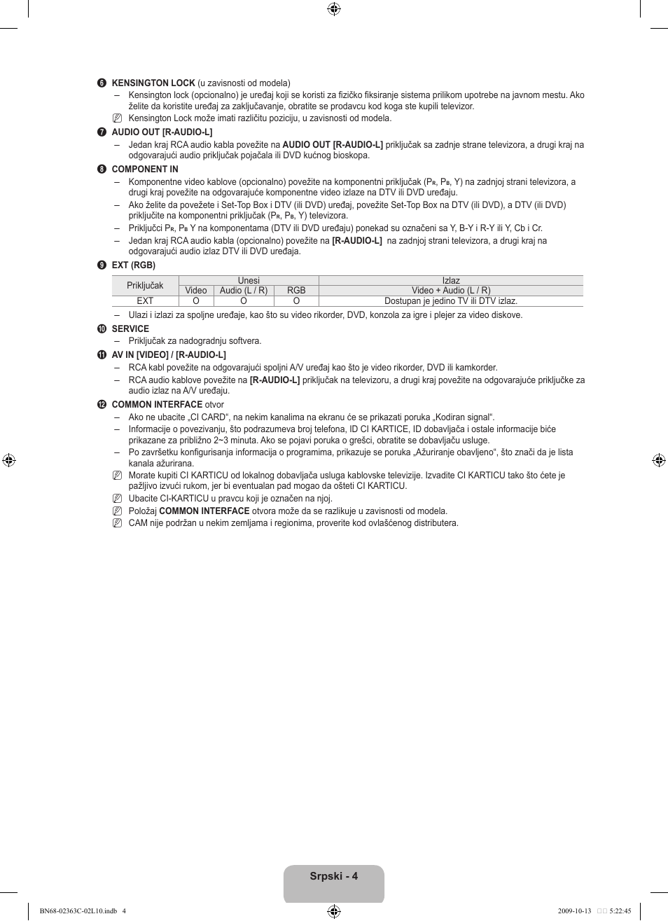 Samsung LE32B530P7N User Manual | Page 330 / 368