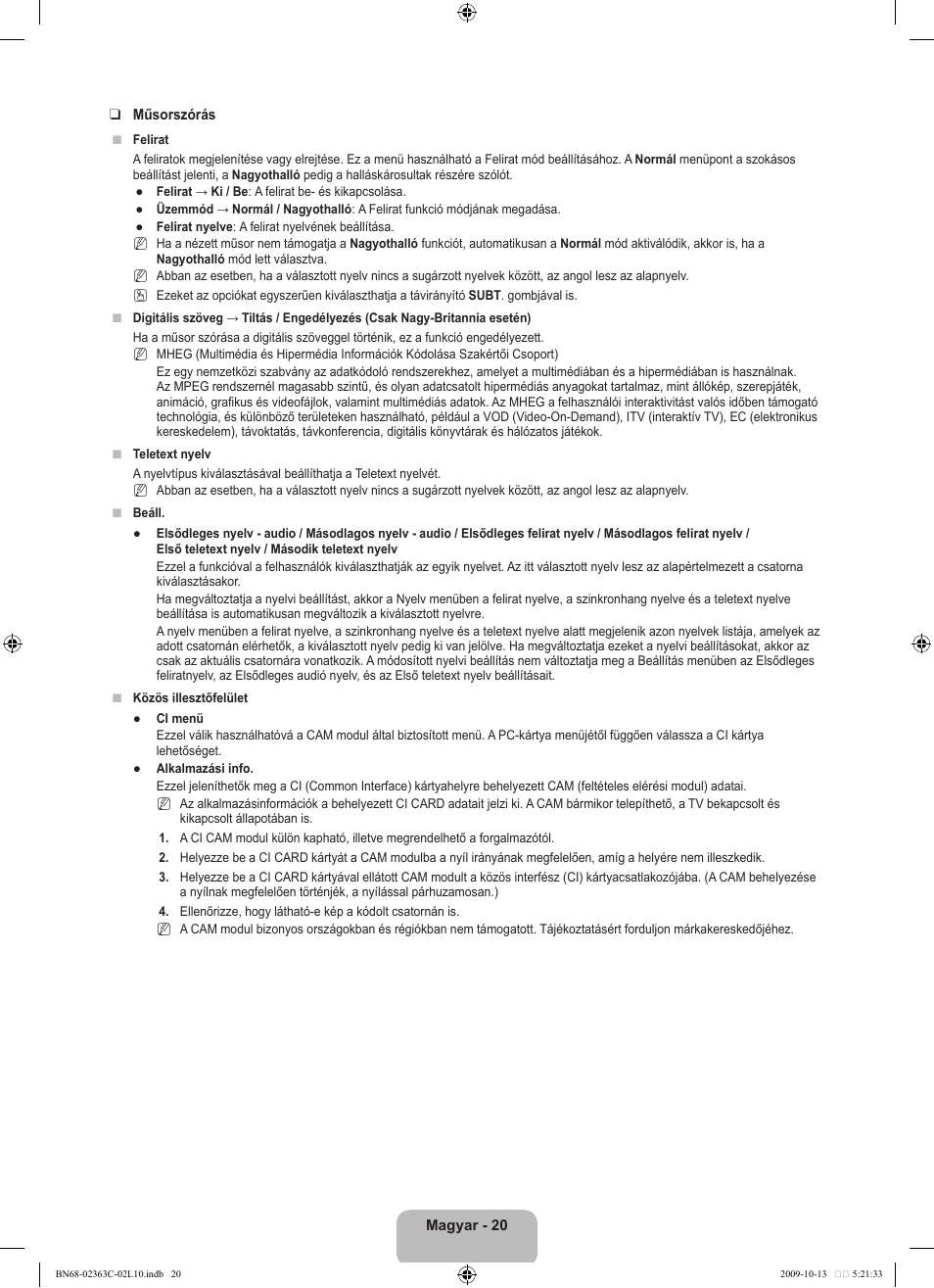 Samsung LE32B530P7N User Manual | Page 58 / 368