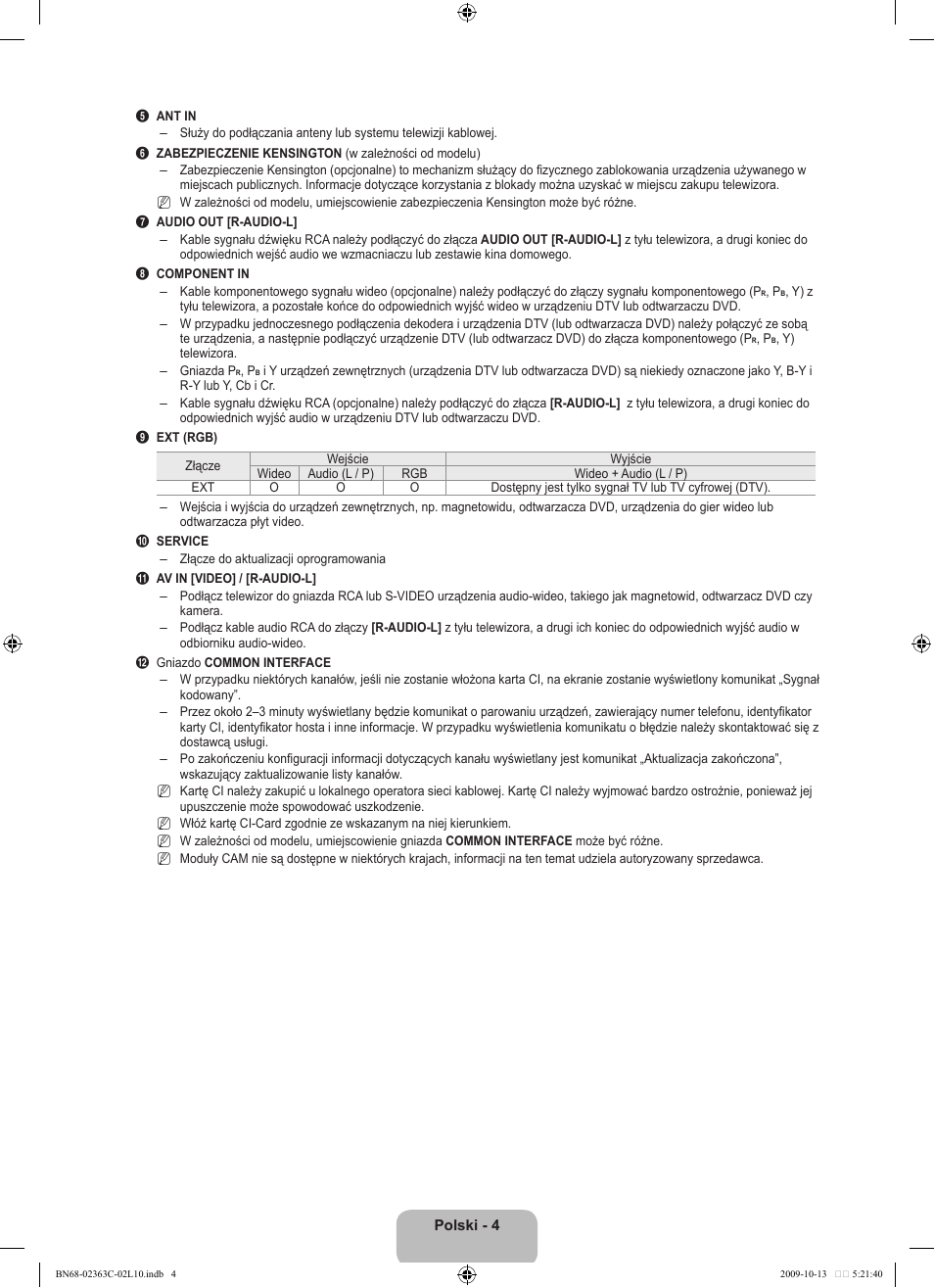 Samsung LE32B530P7N User Manual | Page 78 / 368