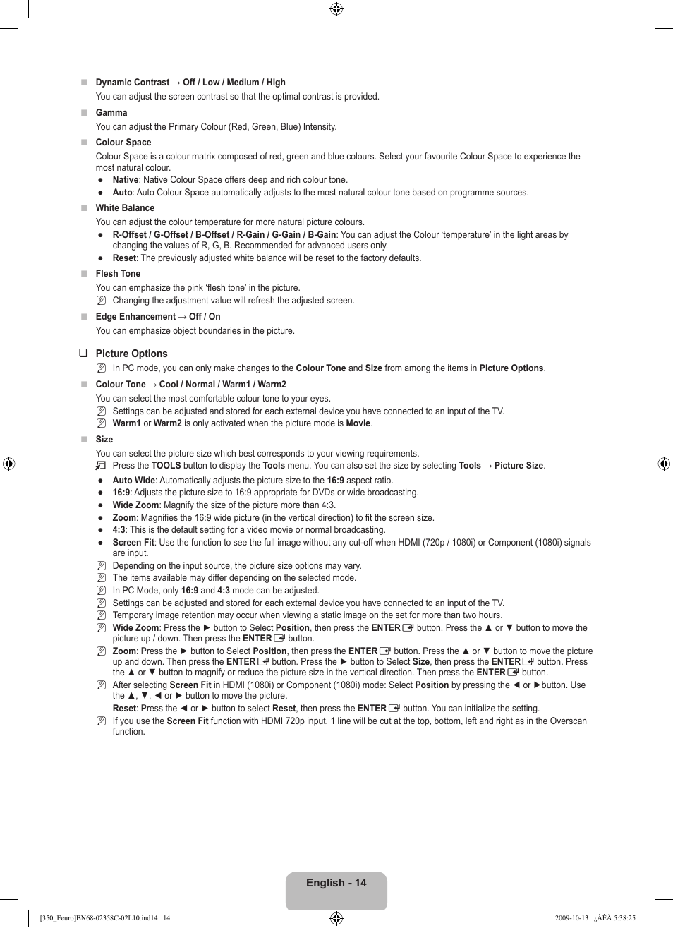 Samsung LE32B350F1W User Manual | Page 16 / 328