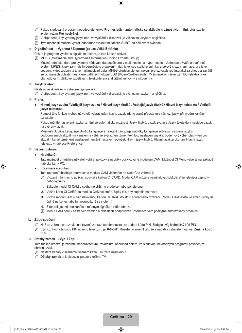 Samsung LE32B350F1W User Manual | Page 214 / 328