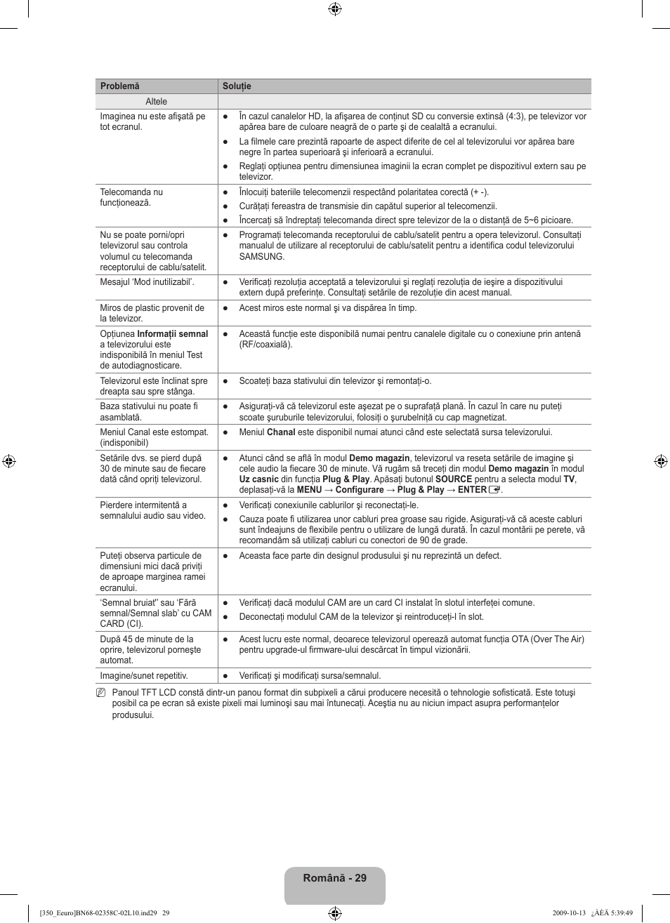 Samsung LE32B350F1W User Manual | Page 287 / 328