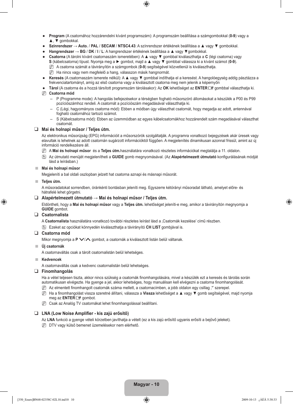 Samsung LE32B350F1W User Manual | Page 44 / 328