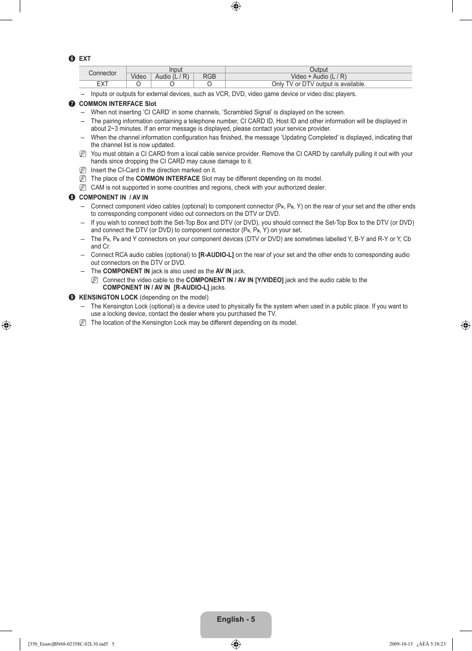 Samsung LE32B350F1W User Manual | Page 7 / 328