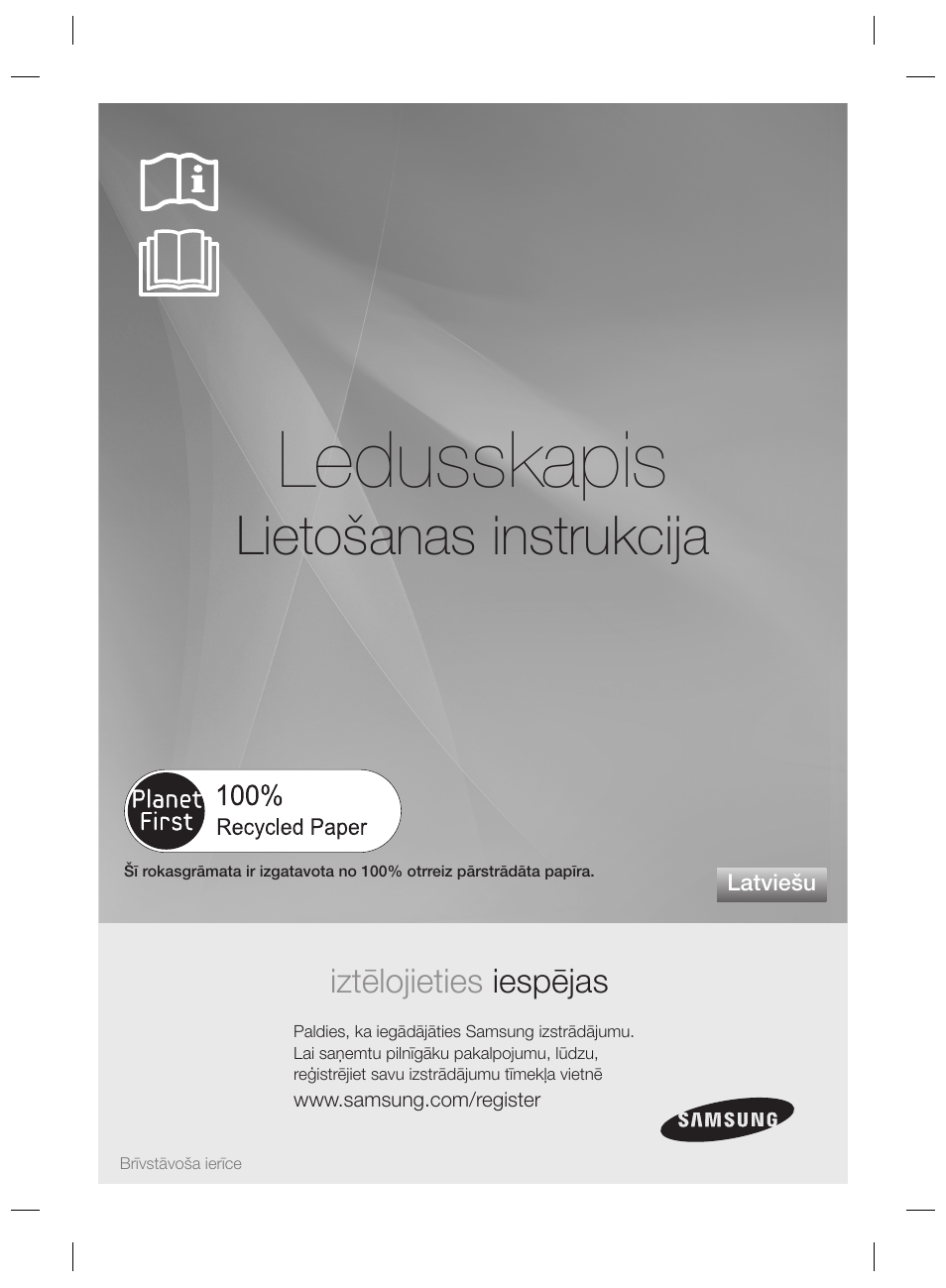 Ledusskapis, Lietošanas instrukcija | Samsung RSH7PNPN User Manual | Page 193 / 216