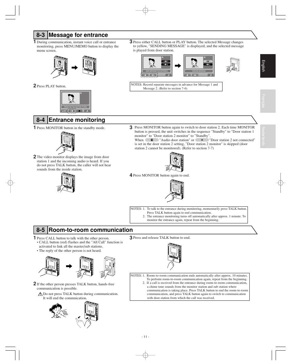 Aiphone JF-2MED User Manual | Page 11 / 16