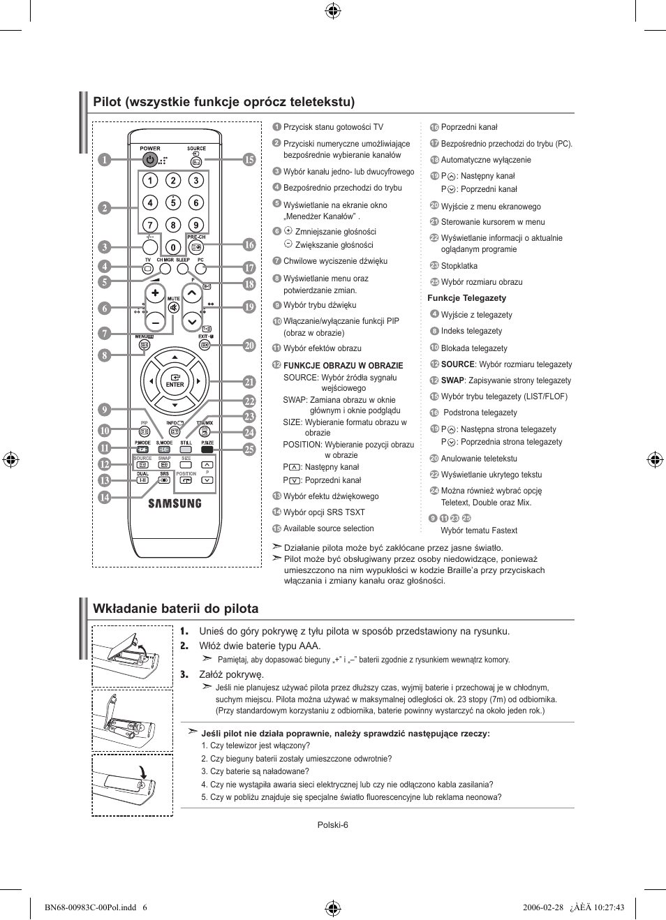 Samsung LE32R71W User Manual | Page 60 / 212