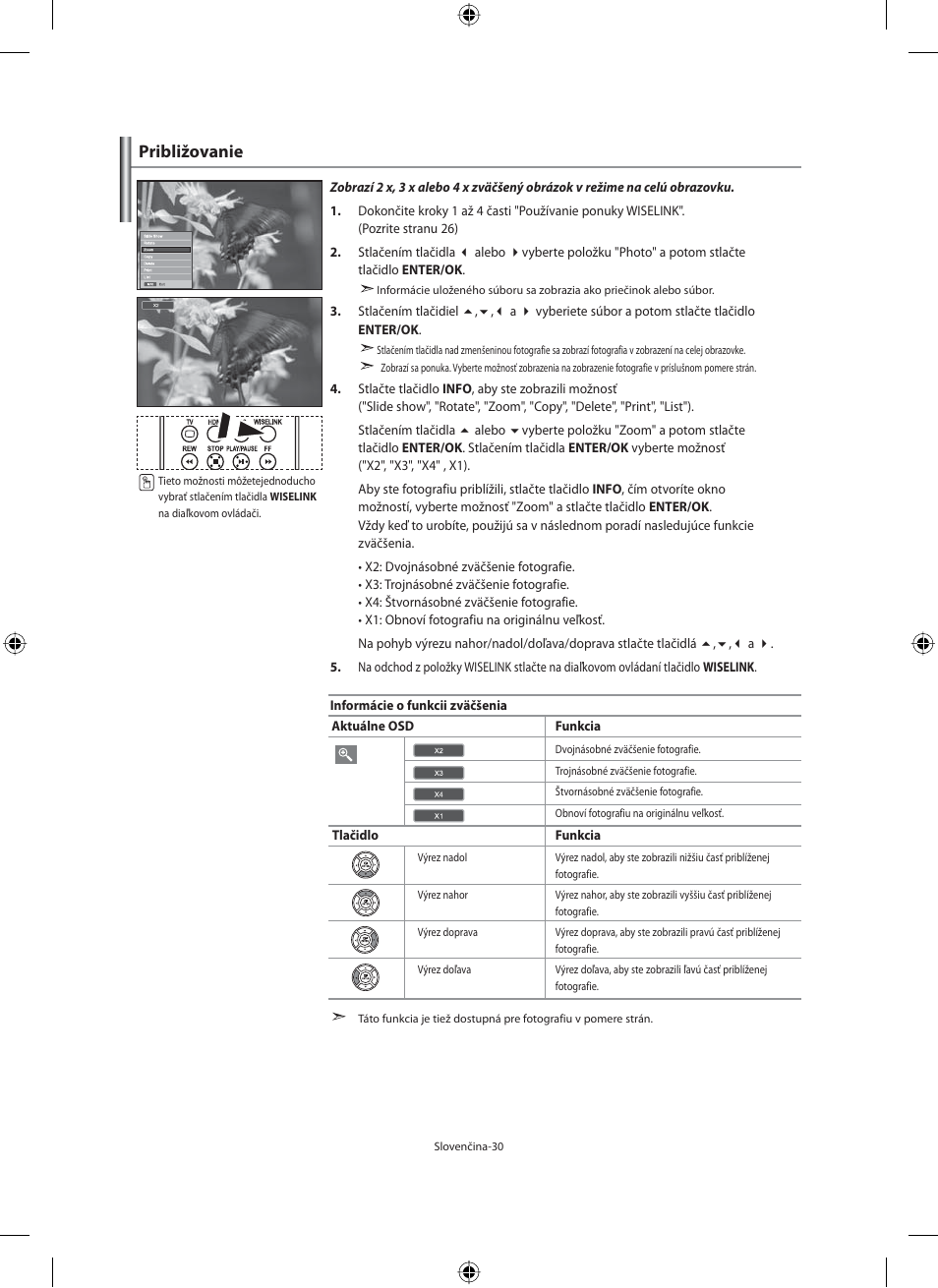 Približovanie | Samsung LE40M91B User Manual | Page 257 / 363