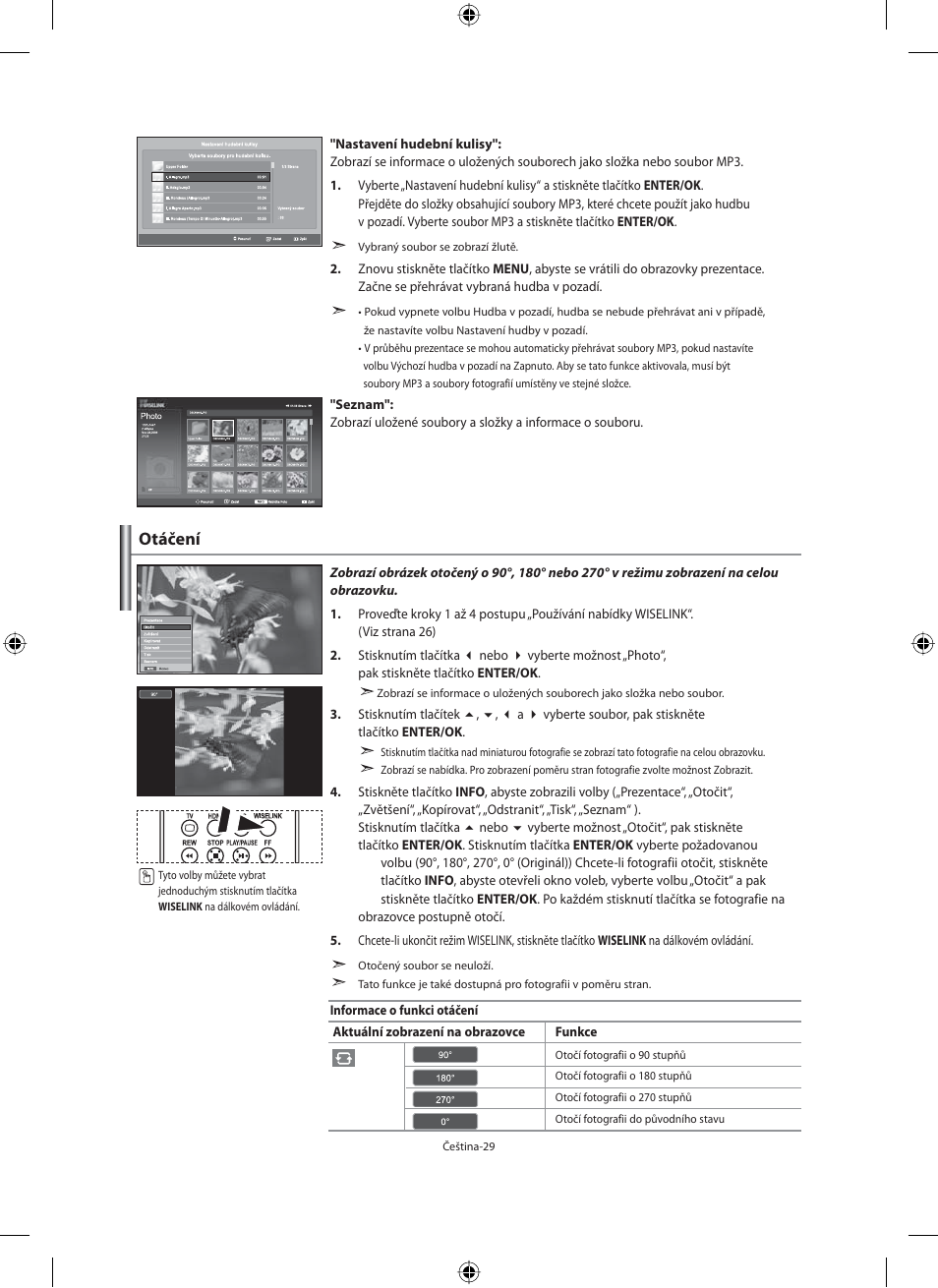 Otáčení | Samsung LE40M91B User Manual | Page 346 / 363