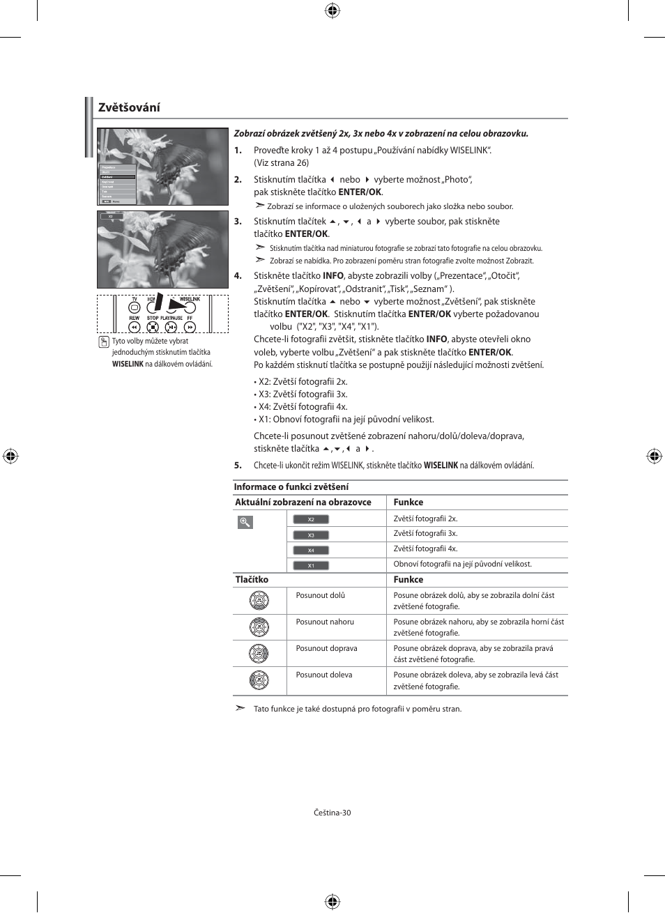 Zvětšování | Samsung LE40M91B User Manual | Page 347 / 363