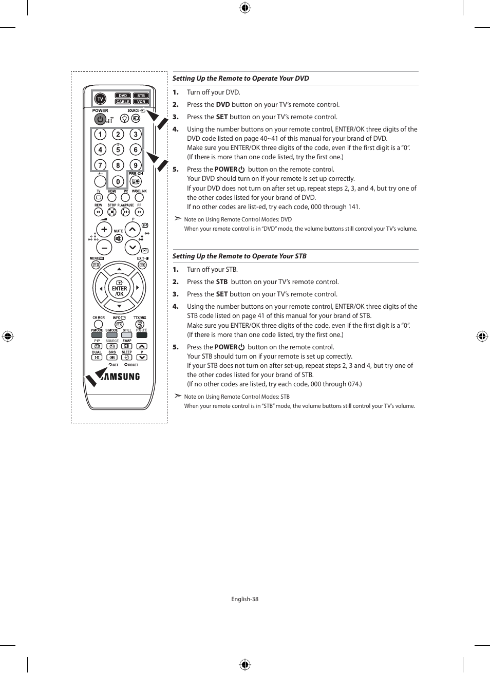 Samsung LE40M91B User Manual | Page 40 / 363